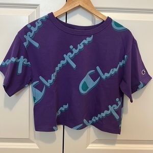 Champion purple crop top